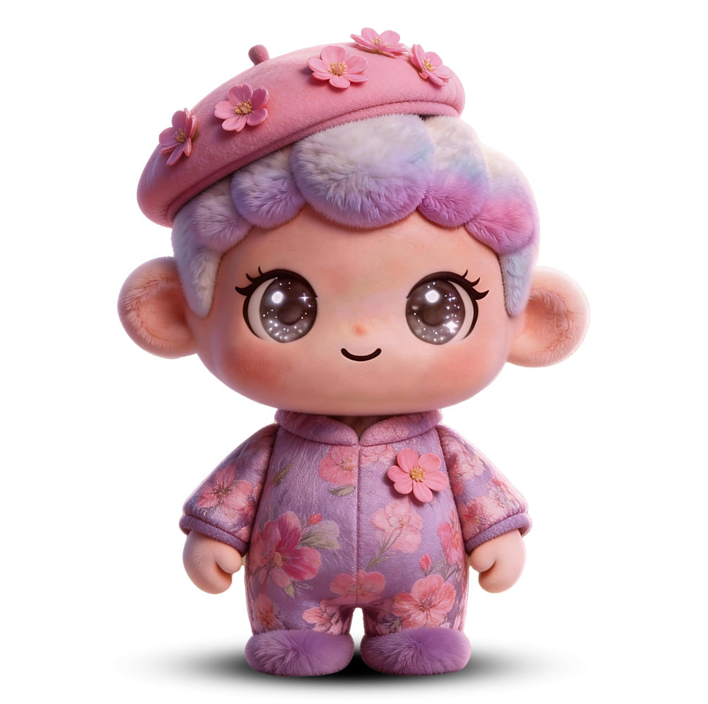 Ram Horn Hat / Curly Hair Doll